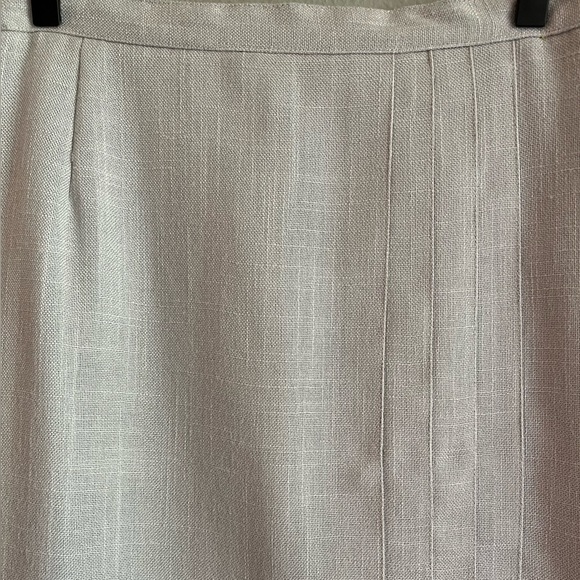 VINTAGE Prestige Of Boston | Gray Below The Knee Skirt Sz 4 - Picture 7 of 8